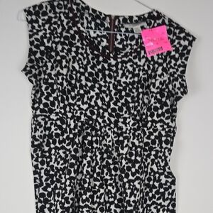 Maternity Black and White Floral Top